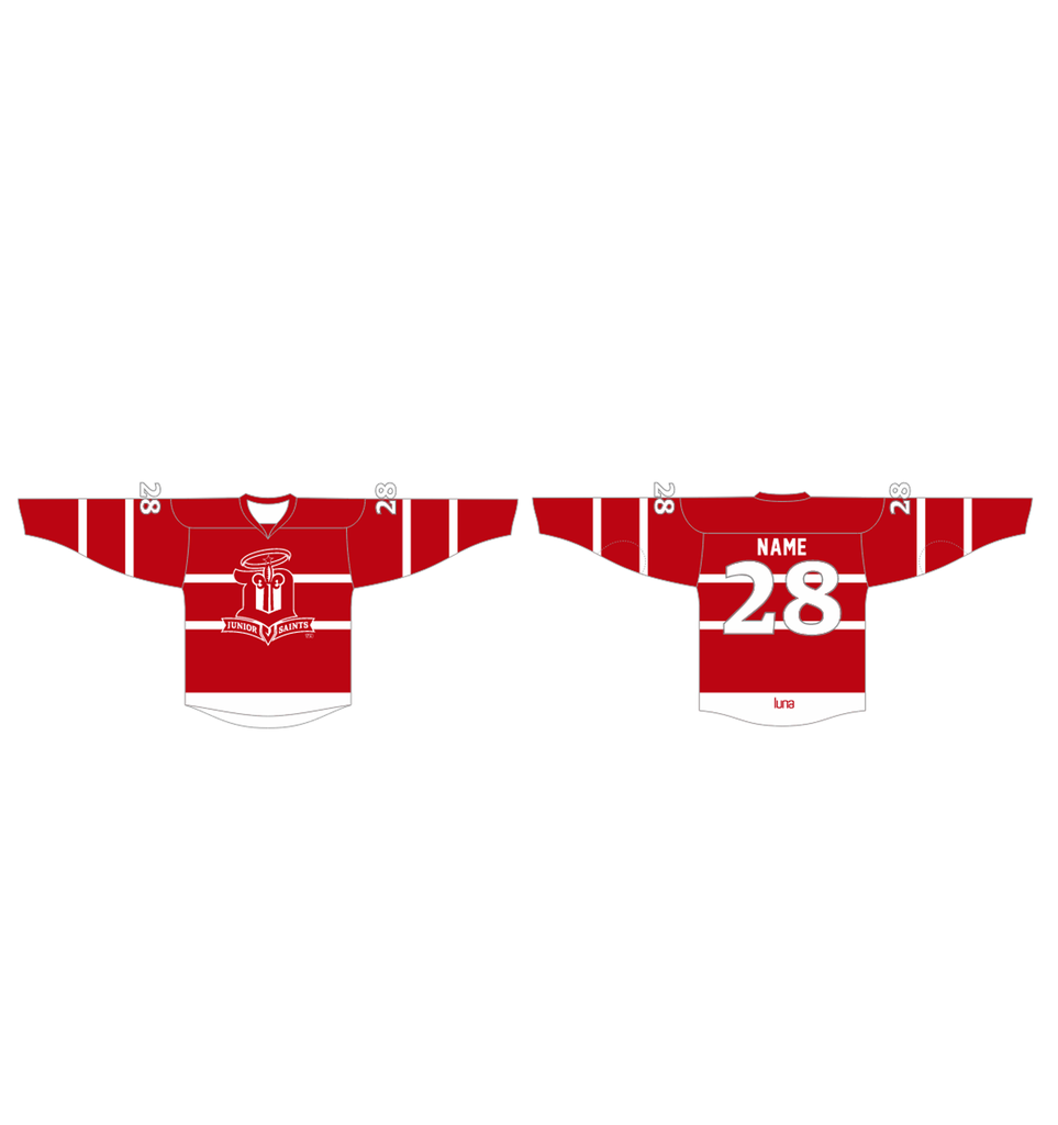 Jersey Dubuque Jr Saints - Red (38 - Yth-XS (js))